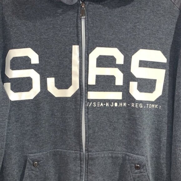 Vintage Sean John gray hooded jacket size Medium - Picture 4 of 7